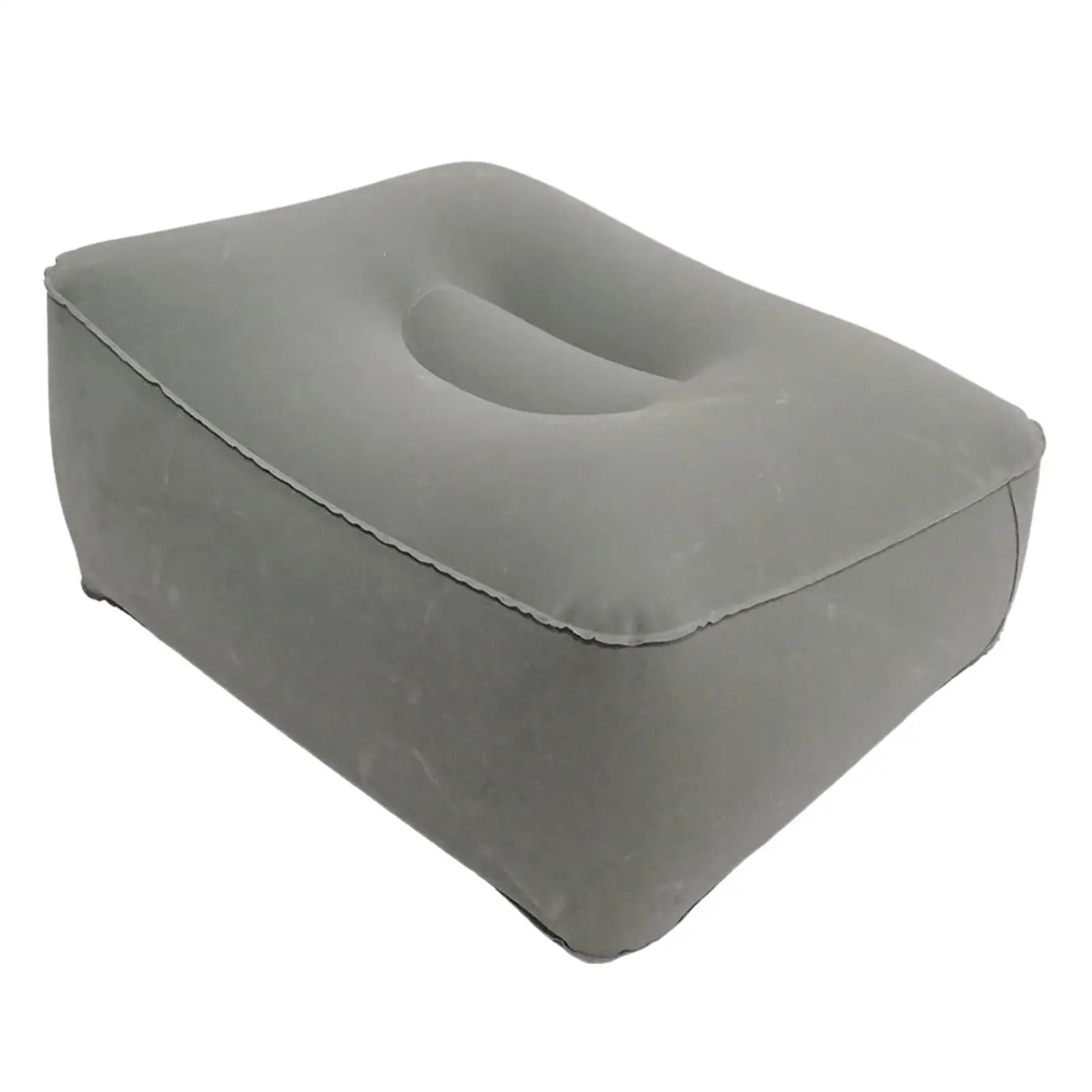 PVC Flocking Footrest Pillow Comfy Sleeping Leg Cushion Portable Design for Plane Train Car Office