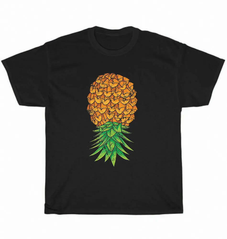 Funny Upside Down Pineapple Sharing Swinger Party T-Shirt Unisex Tee Gift NEWUnisex Summer Cotton Luxury Brand Super Size