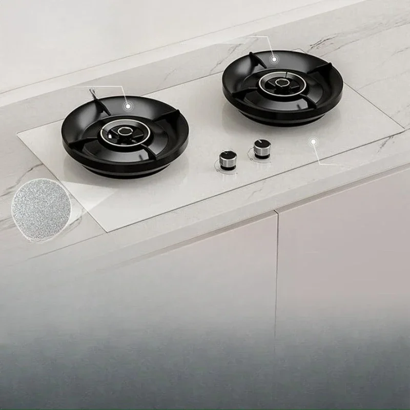 Gas stove Natural gas, light stove White versatile 5.2kw large firepower 72% hot topic effect, stacking flame