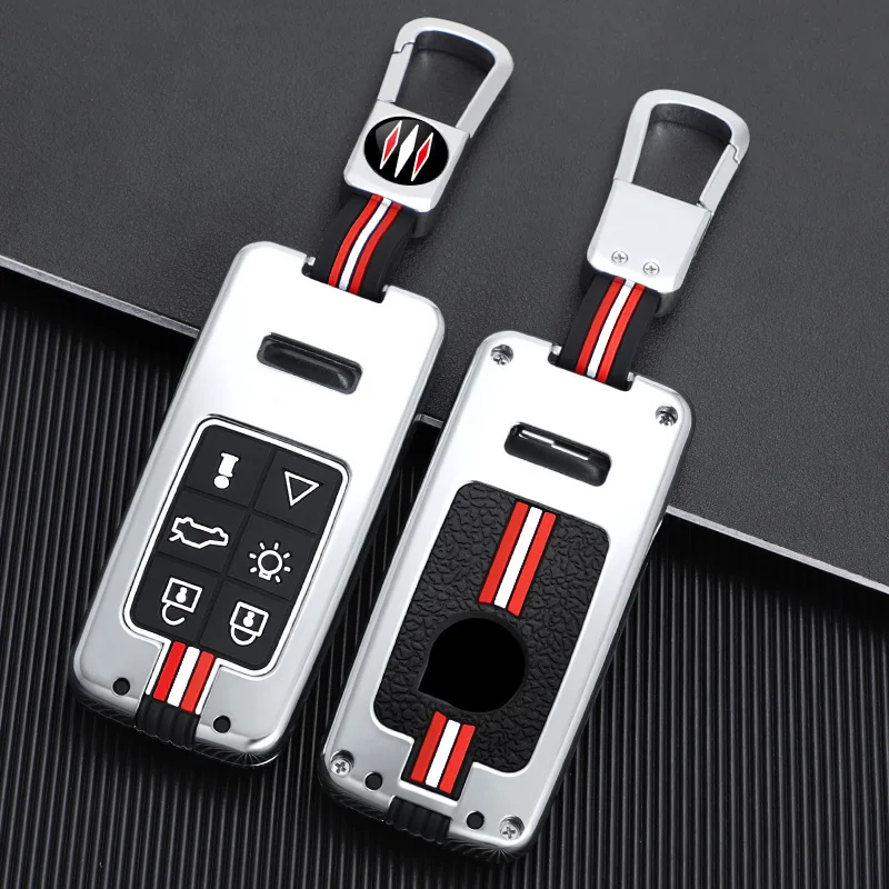 Zinc Alloy Car Key Case For Volvo C30 XC40 XC60 XC90 S60 S70 S80 S90 XC90 2016-2018 V50 V90 S40 D5 t5 t6 Keychain Bag