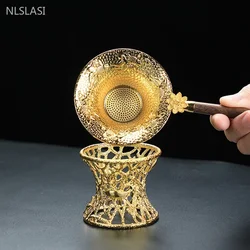 Exquisite Metal Tea Strainers Chinese Traditional Teaware Accessories Tea Filter Mesh Living Room Desktop Decoration Tea Filter