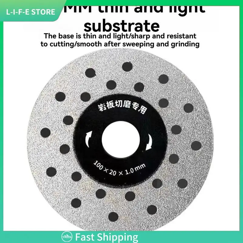 

5PCS Dia 100Mm Rock Grinding Cutting Disc Ultra-Thin Saw Blade Multi Hole Disc Marble Tile Glass Cutter Plate-AA98
