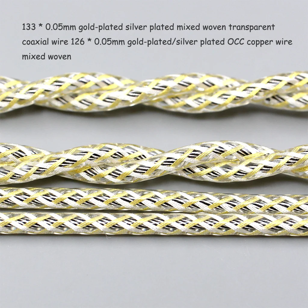 TypeS 23AWG Litz Shielding Silver OCC Earphone Cable For Focal  Elear Clear Elex Elegia Stellia Celestee radiance LN008927