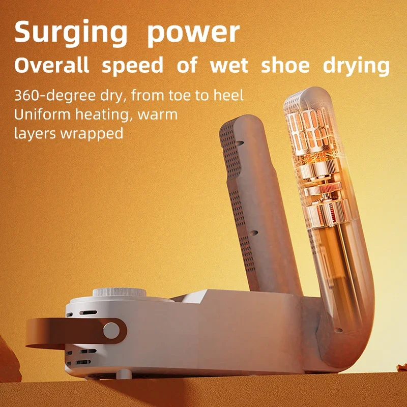 

Домашняя интеллектуальная сушилка для обуви, двойная функция, сухая и влажная дезодорация, дизайн с таймером, двойная V-образная сушилка для обуви, складная функция быстрого высыхания