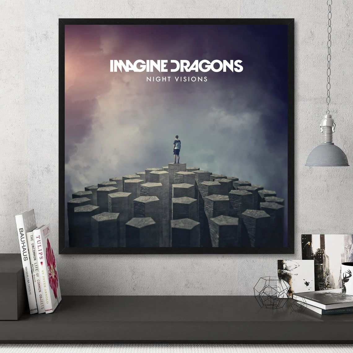 Imagine Dragons Night Visions Music Album Cover Poster Canvas Art Print Home Decor Wall Painting ( No Frame )