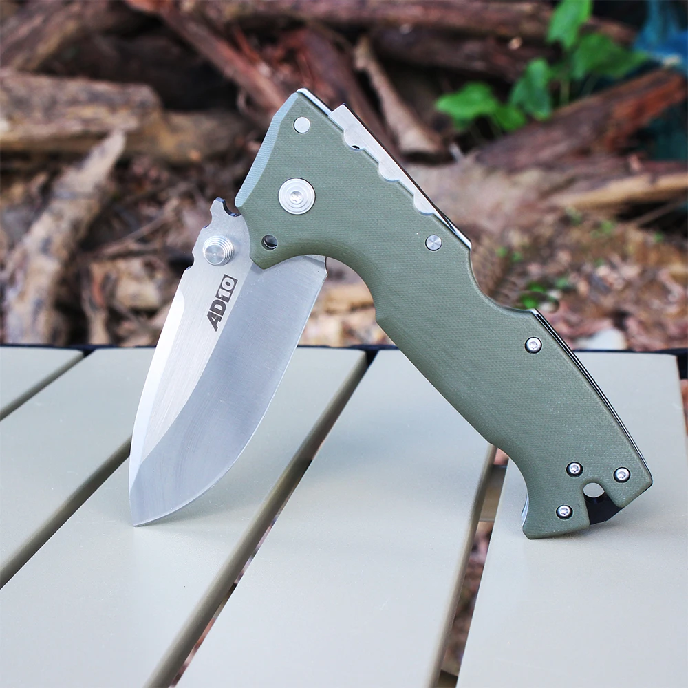 Cold Folding Knife S35VN Steel AD10 Military Tactical Combat Survival Knife Outdoor Camping Self-defense Hunting Knives EDC Tool