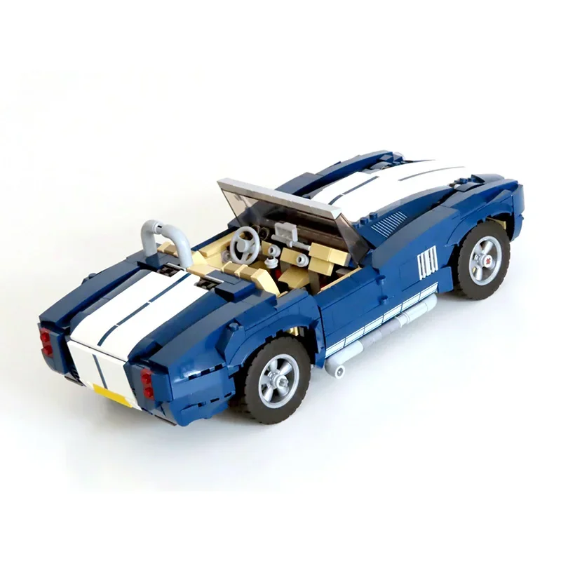 Mustang Shelby GT500 Convertible Cobra Roadster Auto Bouwstenen F150 Raptor Klassieke Pickup DIY Voertuig Bakstenen 10265 Speelgoed Cadeau