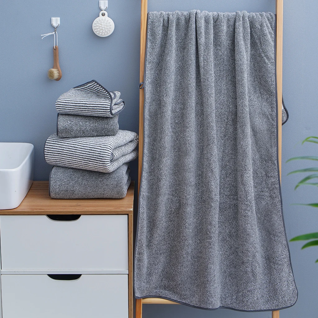 Thickened Bath Towels for The Body Microfiber Towel for Gym Sports Shower Robe for Spa Beath Home