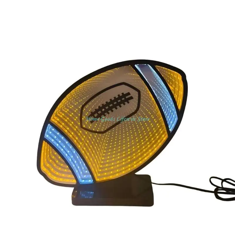 E74E Ball LED Festival Light with Layered Mirror Effect Infinitely Mirror Tunnel Light for Home Decoration Lighting