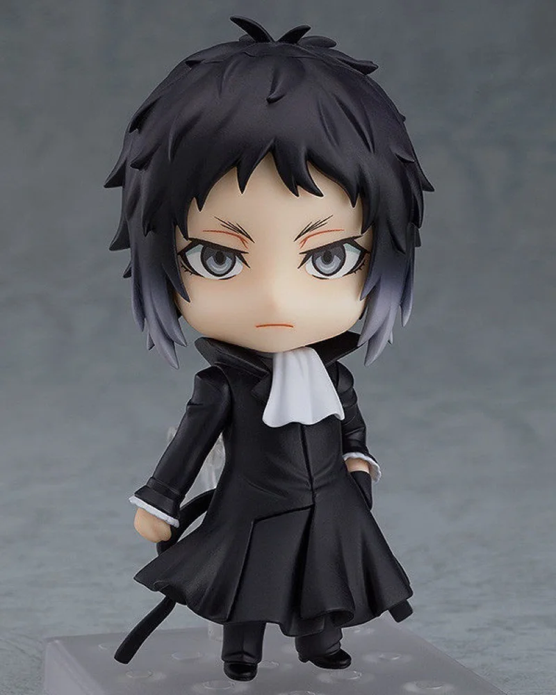 100% Original: Anime Bungo Stray Dogs Ryunosuke Akutagawa Q version figma PVC Action Figure Anime Figure Model Toys Doll Gift