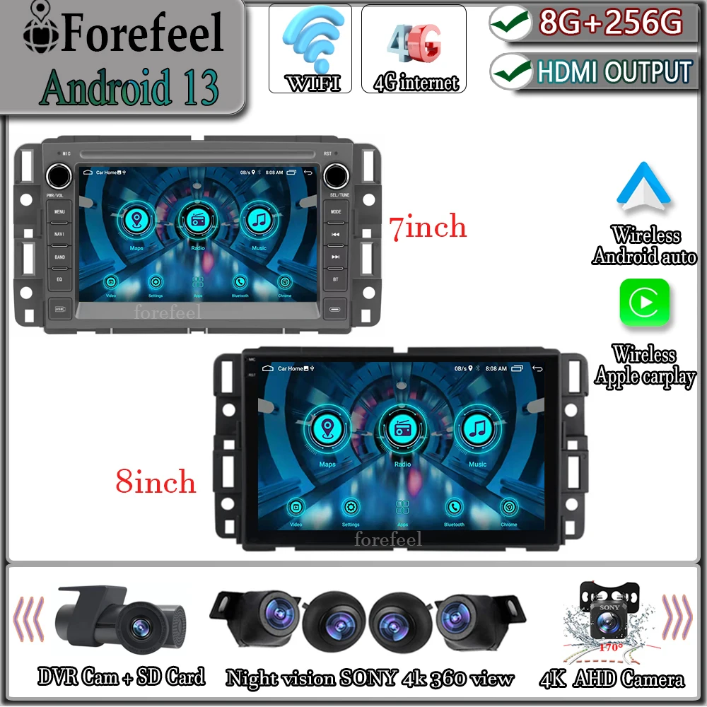 

Android 13 Car Radio For Chevrolet Silverado Impala GMC Yukon Acadia Sierra Multimedia Player Navigation GPS Auto DVD Head Unit