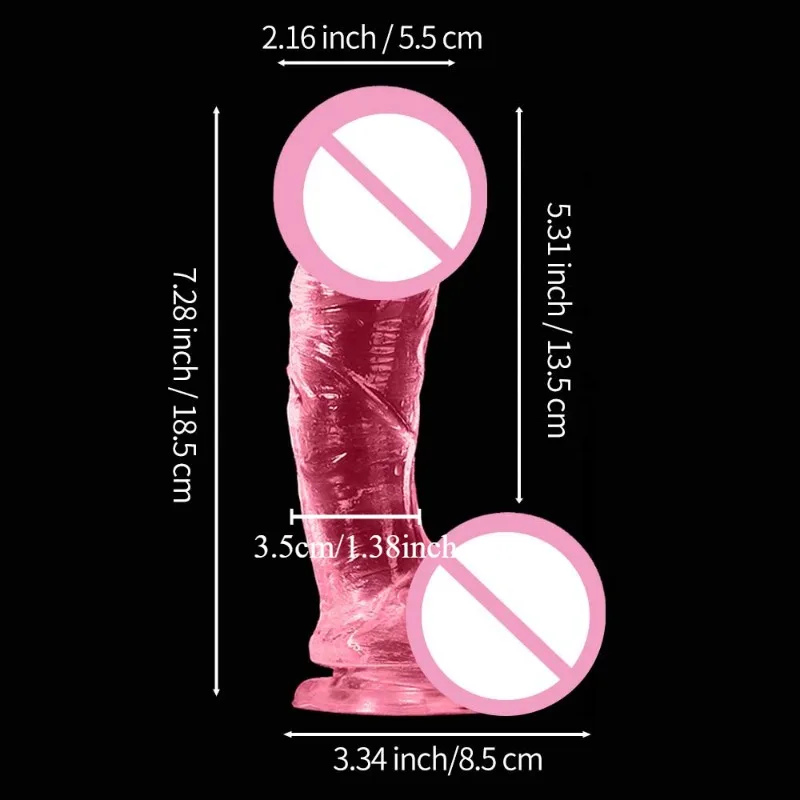 Pink Soft Dildo with Suction Cup Erotic Adult Gay Sex Toys Anal Plugs for Woman Penis Products Adult Toy Gode Masturbation 18+