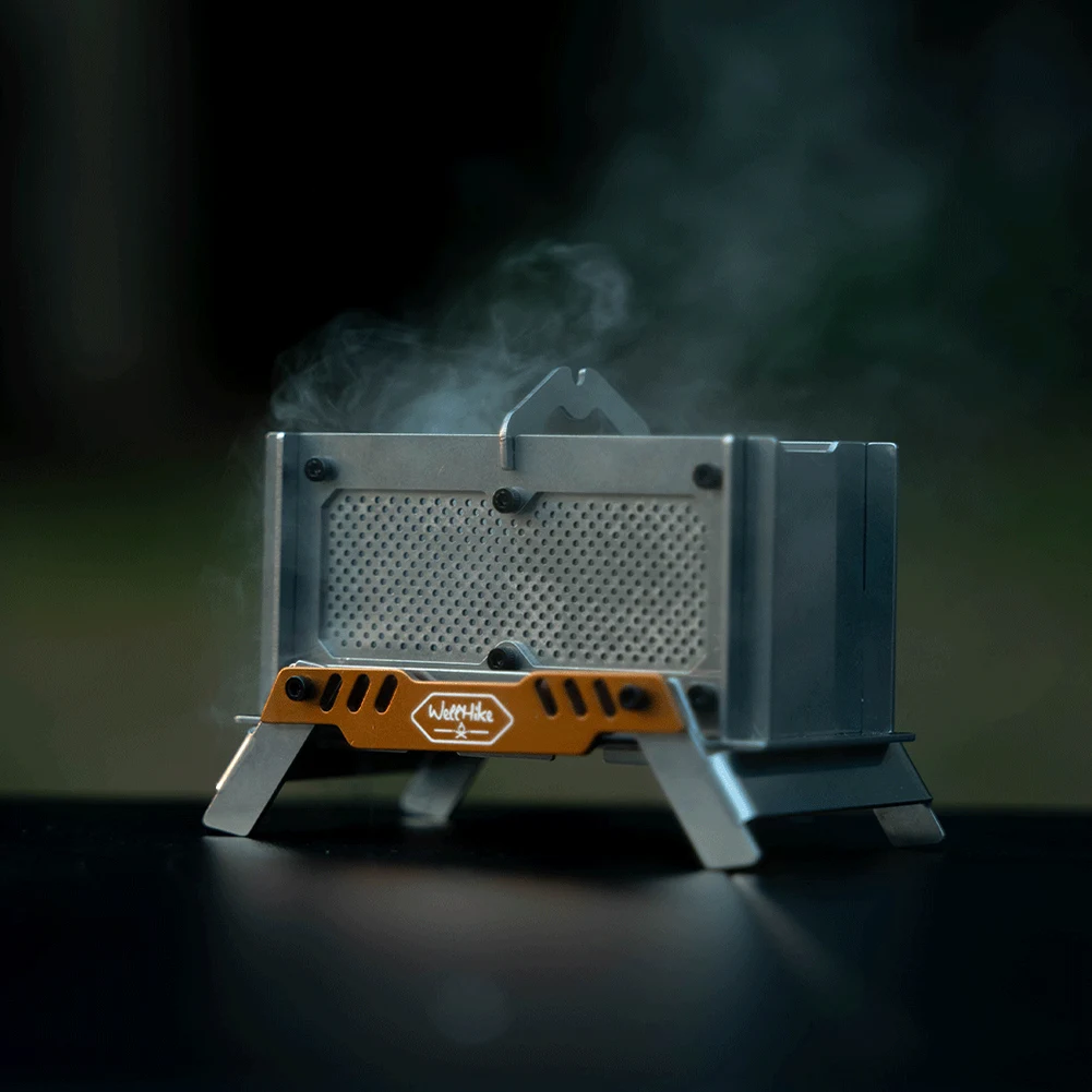 

Camping Incense Burner Stainless Steel Mini Wood Stove Small Charcoal Stove Outdoor Firewood Stove for Outdoor Home Desk
