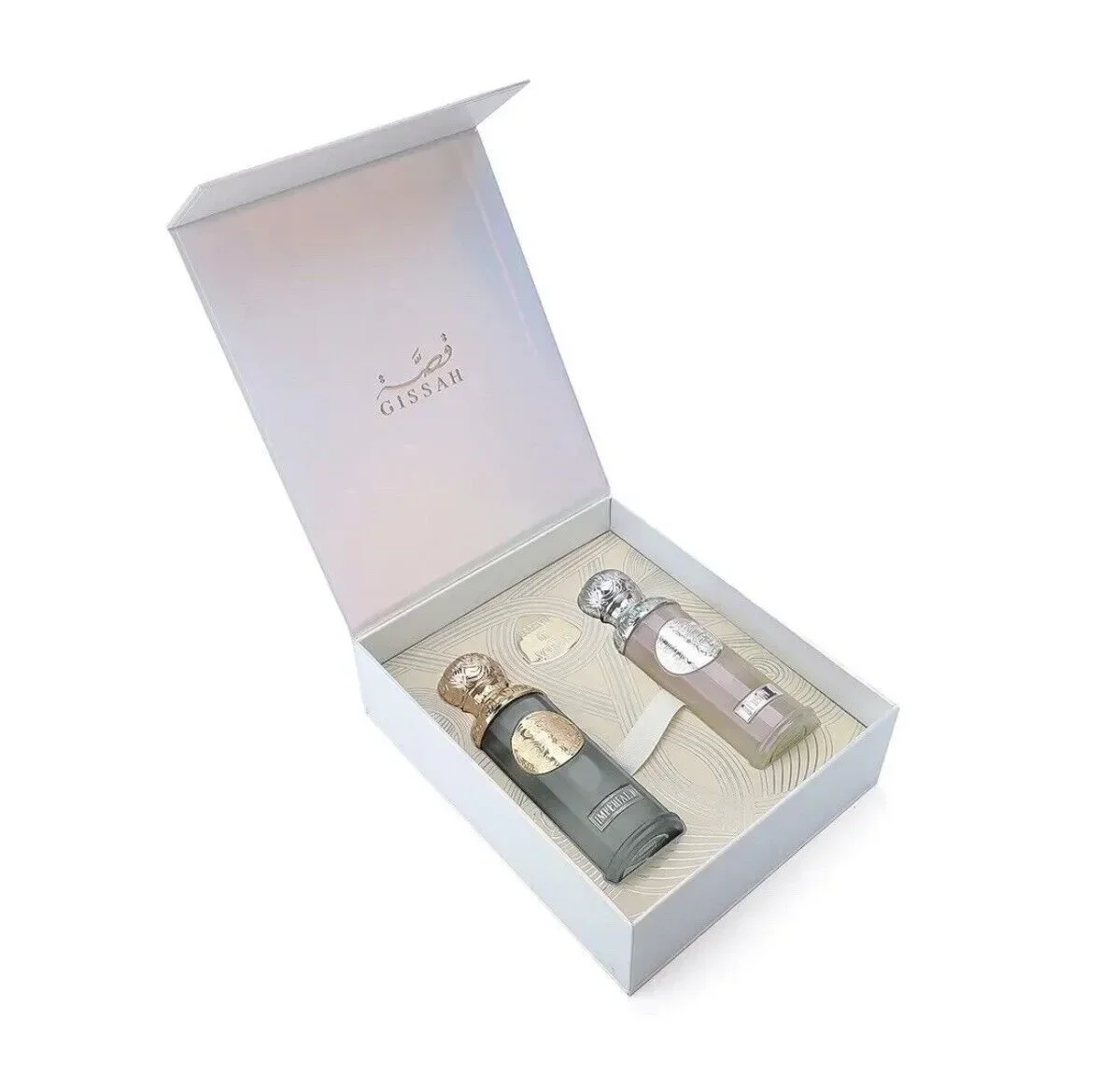 Perfume gissah, 180ml, juego de perfume unisex de larga duración para hombre y mujer, eau de parfum en spray, fragancia de feromonas árabes, caja de regalo