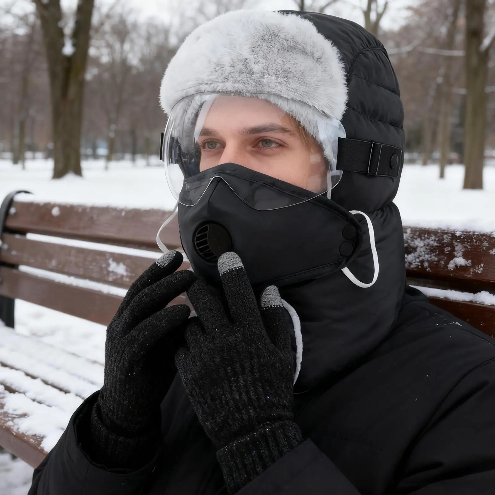 الصياد قبعة للنساء 4 في 1 للجنسين الدافئة الدراجات اكسسوارات الصيد قبعة من أوت دور للتزلج التزلج التزلج حذاء الثلج التخييم