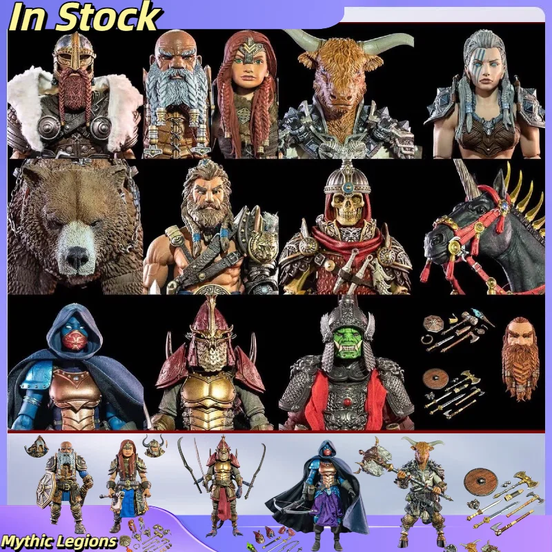 

In Stock 1/12 Four Knights Mythic Legions Figure Model Barbarian Gold Armor Assassin Female Assassin Tauren Dwarf Model Toy