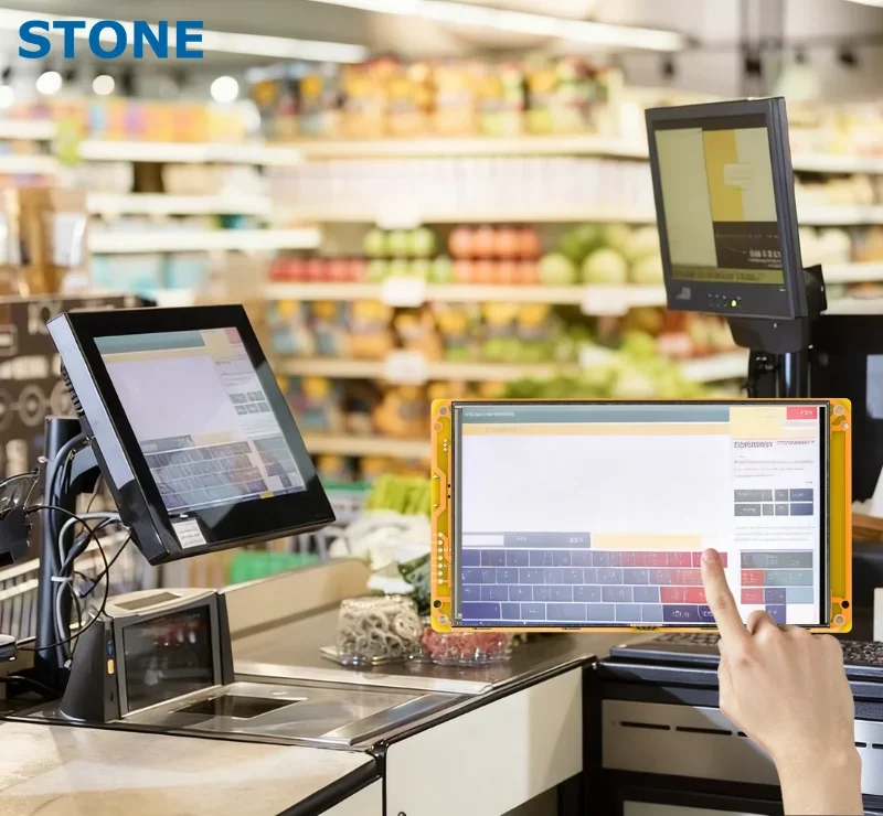 STONE 4,3 inch HMI grafisch touchscreen met controller + programma + UART seriële interface voor industriële apparatuur