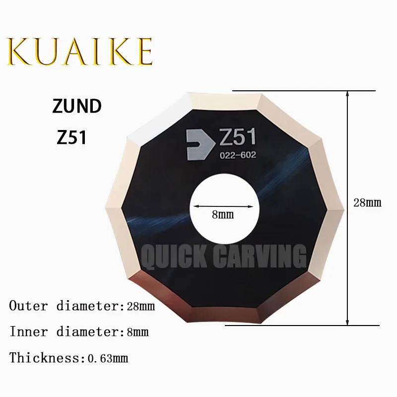 10 Stuks Zund Oscillerende Snijder Carbide Wolfraamblad Roterende Machine Snijgereedschap Router Mes Zund Z50 Z51 Z52 Z53