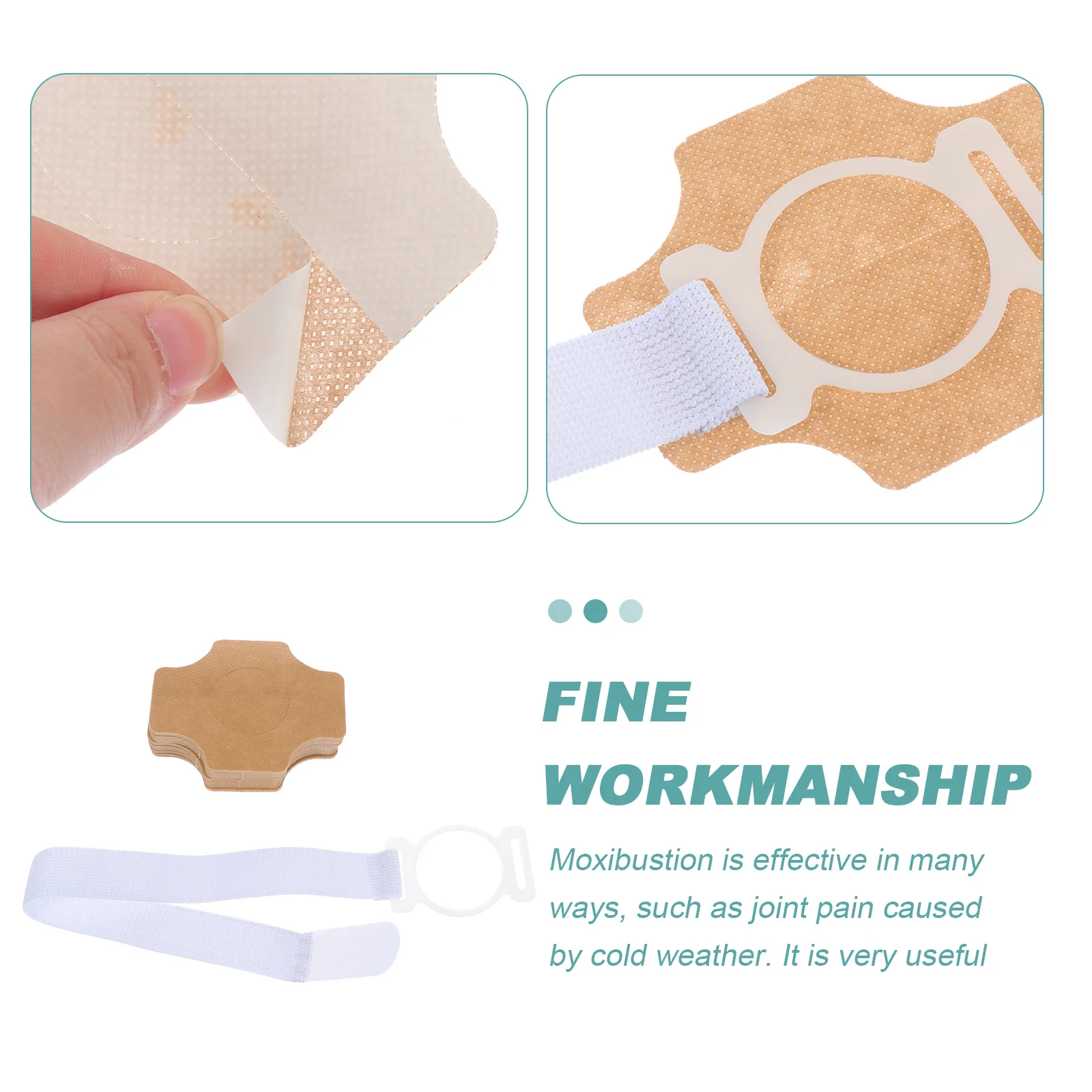 

1 set 1 Set Moxibustion Box Fine Workmanship Elastic Band For Waist Navel Abdomen Portable Moxa Burner Massage Relaxation Tool