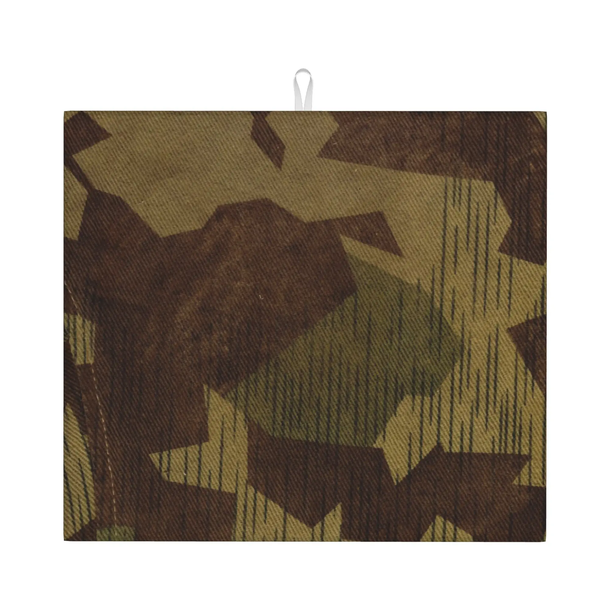 German Camo Non‑Slip Waterproof Absorbent Barware Tableware Oil Proof Military Army Camouflage Bathroom Drying Mat For Kitchen