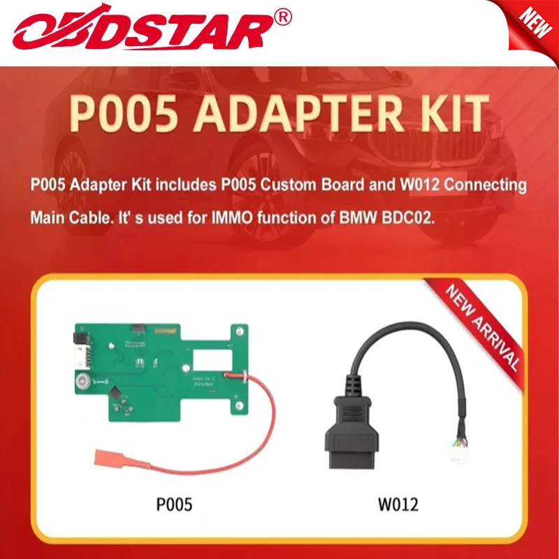 OBDSTAR P005 Adapter Kit Used for BMW BDC02 IMMO Function Work with X300 Classic G3 Key Programmer
