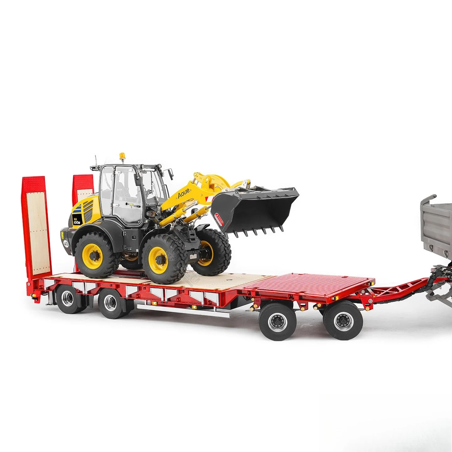 LESU 1/14 Hydraulic RC Trailer Suitable for Construction Machinery Trailer Remote Control Excavator Loader Dump Truck Model Toys