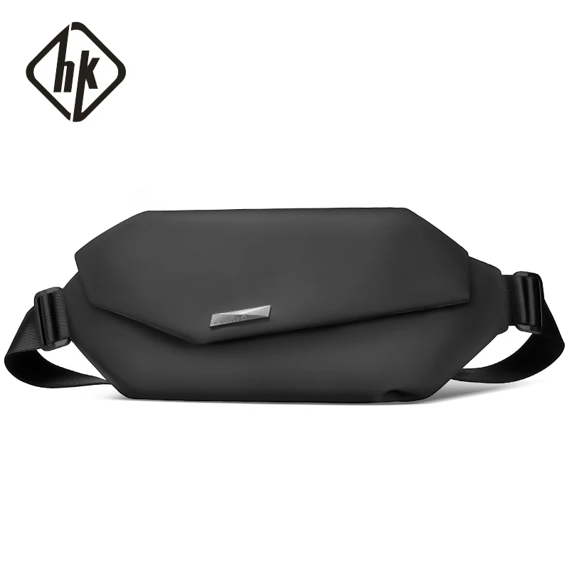 Sac de poitrine multifonctionnel HK pour hommes, sac à bandoulière Fashion, sac à dos de jour décontracté pour jeunes, sac de voyage tendance
