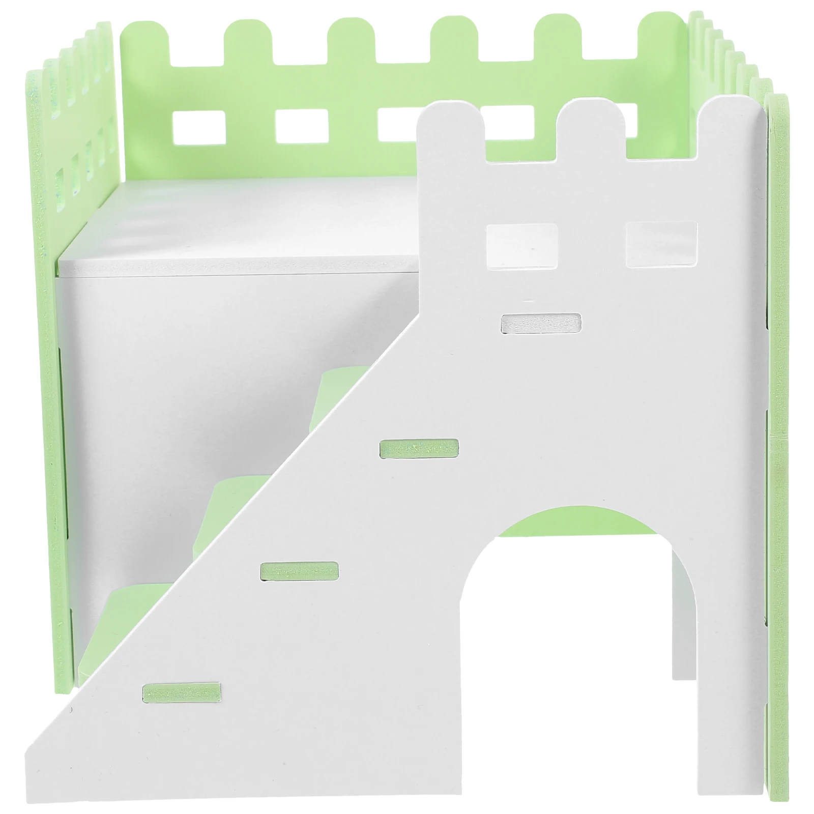 

Wooden Hideaway House for Hamsters Guinea Pigs Smooth DIY Small Pet Villa Year Round Rest Play Area Hut Accessories