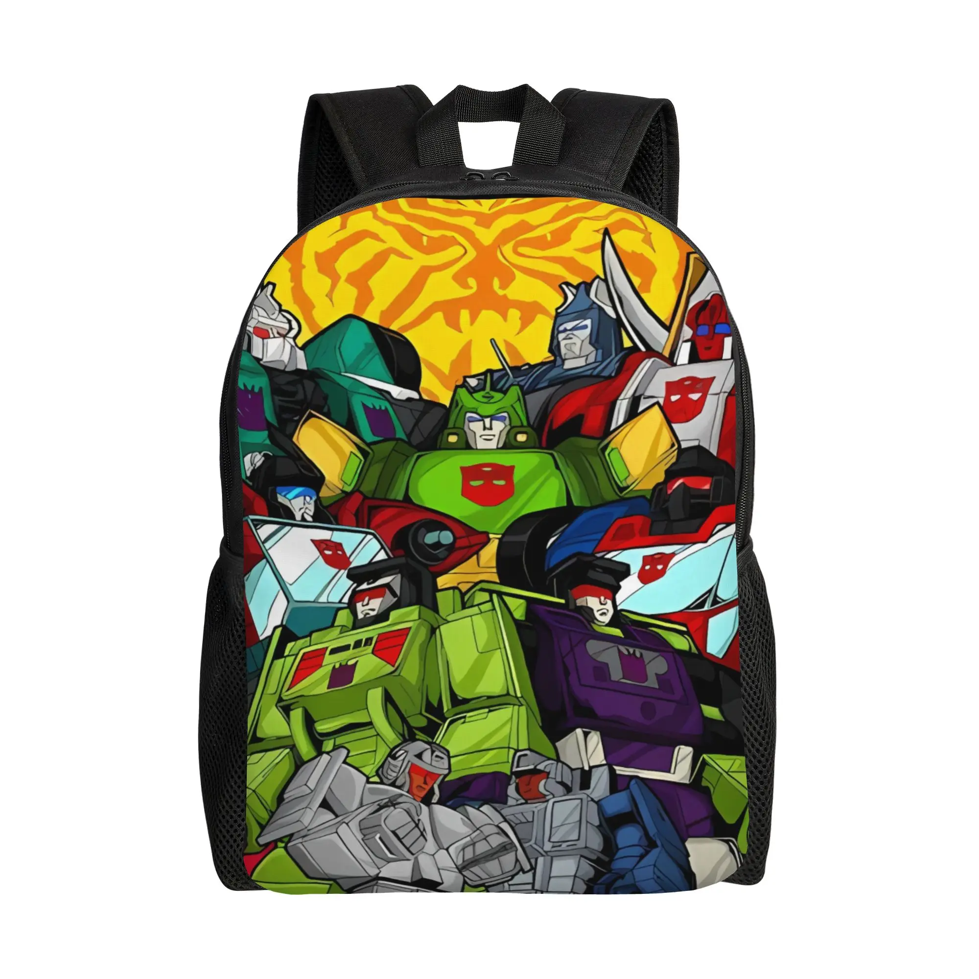 Transformered Cartoon Backpack 3d Printing Trekking Backpacks Women Cute School Bags Design Durable Rucksack