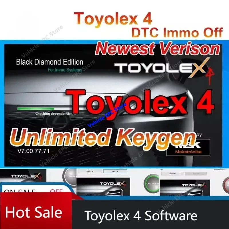 Toyolex 4 Unlimited Keygen for Denso for Lexus Mascheramento Car DTC Disable SoftwareTool IMMO for Toyota ECU SUPPORT GENERATION