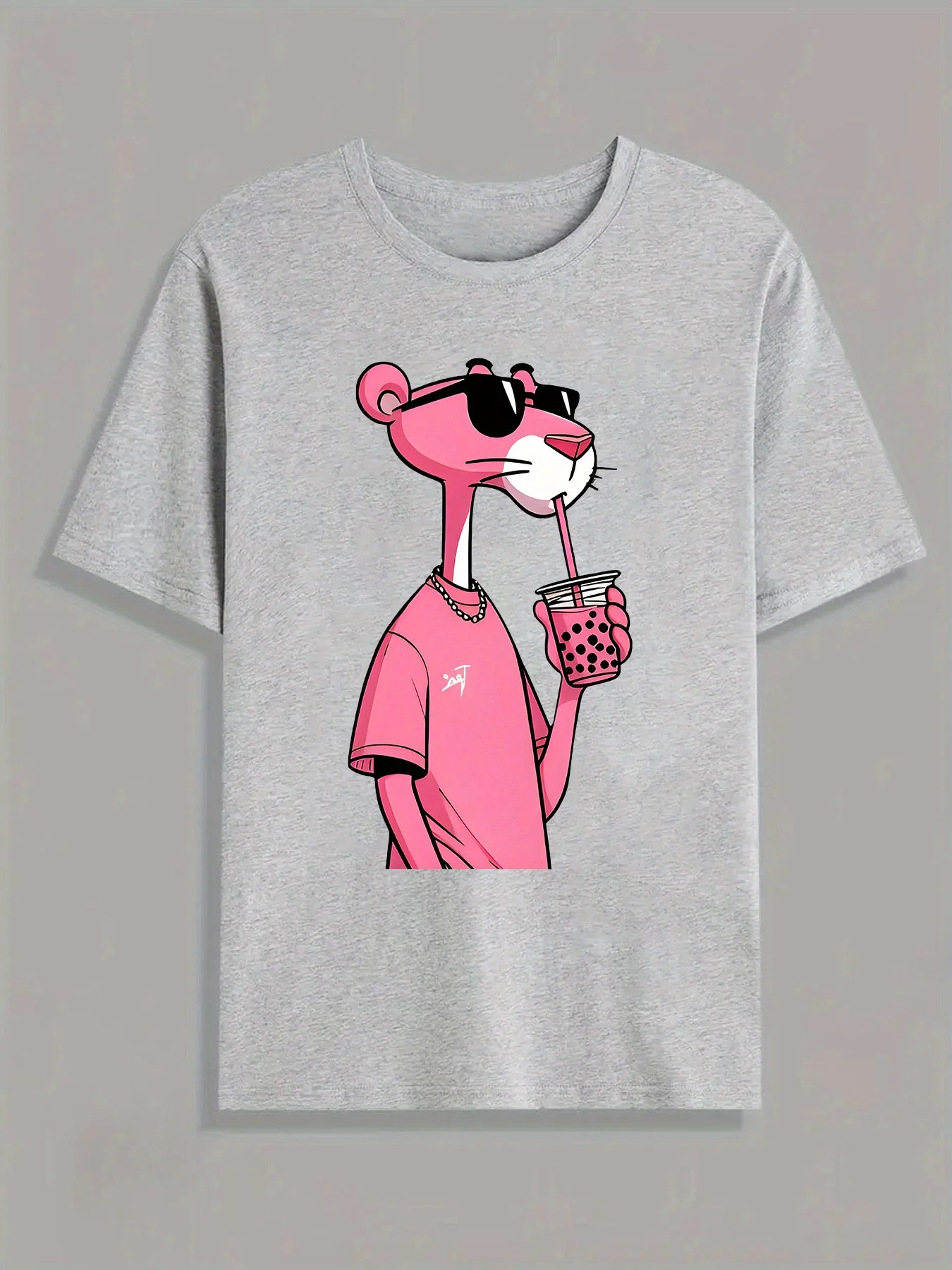 

Розовый леопардовый графический принт, лето, осень, зима, хлопковые мужские и женские футболки с короткими рукавами, роскошный бренд для занятий спортом на открытом воздухе