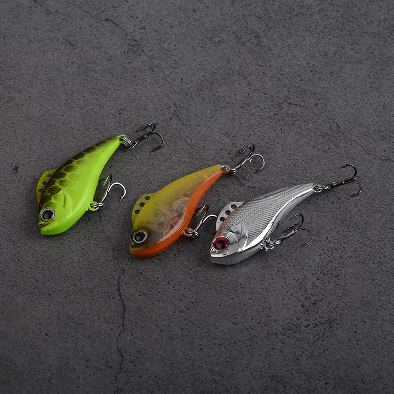 1pc  VIB 40mm/4g Vibration Sinnking Hardbait Fishing Lure Wobbler Lipless Crankbait for Saltwater