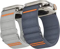 Correa deportiva de nailon para Apple Watch, pulsera de 49mm, 46mm, 42mm, 45mm y 44mm para IWatch Series Ultra 2 10 9 8 7 SE 6 5 4 Correa