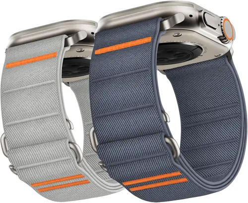 Imagen 1 del producto Correa deportiva de nailon para Apple Watch, pulsera de 49mm, 46mm, 42mm, 45mm y 44mm para IWatch Series Ultra 2 10 9 8 7 SE 6 5 4 Correa