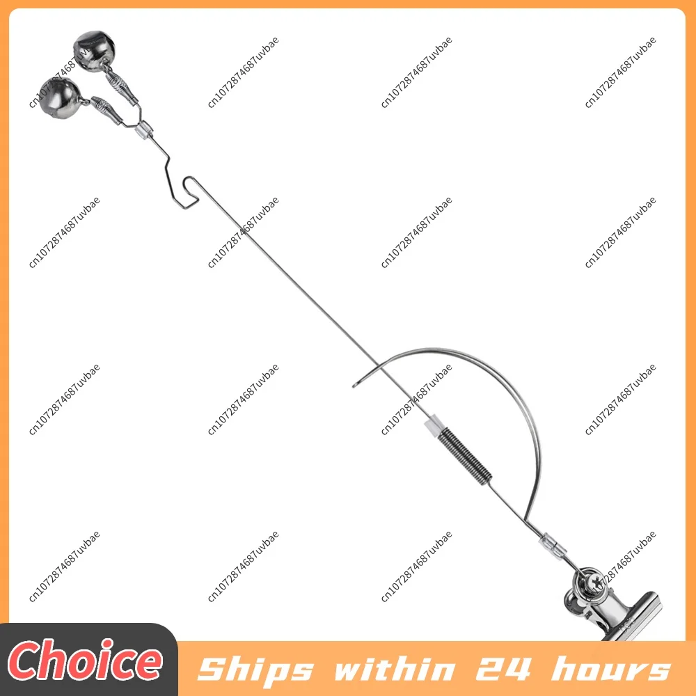 Fishing Rod Bite Alarm Stainless Steel Fishing Alarm Bells Adjustable Clip Indicator Carp Fish Tools сигнализаторы поклёвок