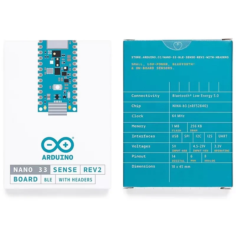 Arduino Nano 33 BLE Sense Rev2 with headers ABX00070 nRF52840 Development board Italy imported new original authentic