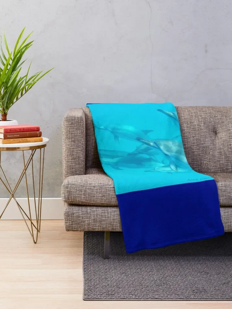 Dolphin Ascendance Throw Blanket Bed covers Moving Blanket