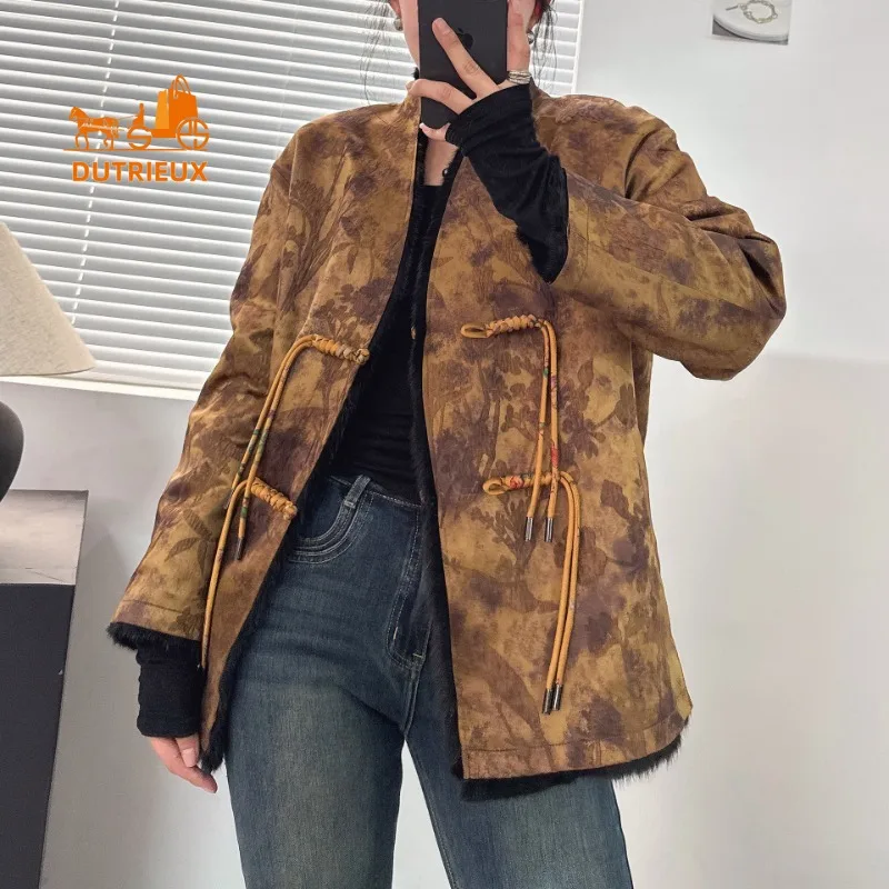 2025 New Winter New Temperament Double-sided Fur Real Mink Women's Jacket, 100% Mink, B Warm Fur Holiday Work Women's Jacket