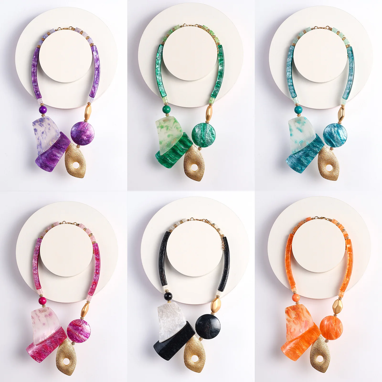 DIY accessories Amazon popular cross-border European and American popular sweater chains, fashionable geometric ethnic style spe