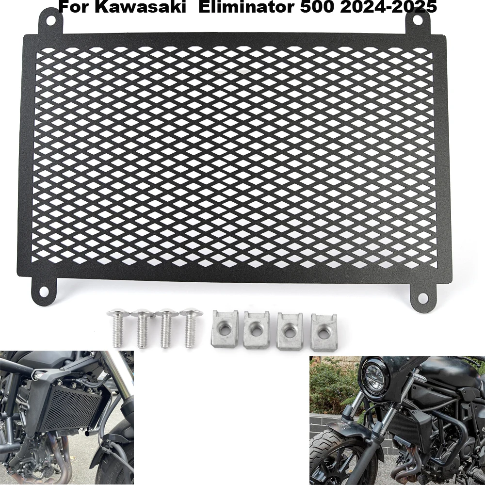 

Motorcycle Radiator Guard Grille Cover Protector Protective Grill Water Tank Protection For Kawasaki Eliminator 500 2024-2025