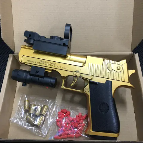 सतत फायर पिस्तौल डेजर्ट ईगल मैकेनिकल खाली हैंगिंग सॉफ्ट बुलेट खिलौना गन शेल इजेक्शन डीकंप्रेसन खिलौना लड़कों के लिए उपहार 8 best sales एक्स शॉट - №5