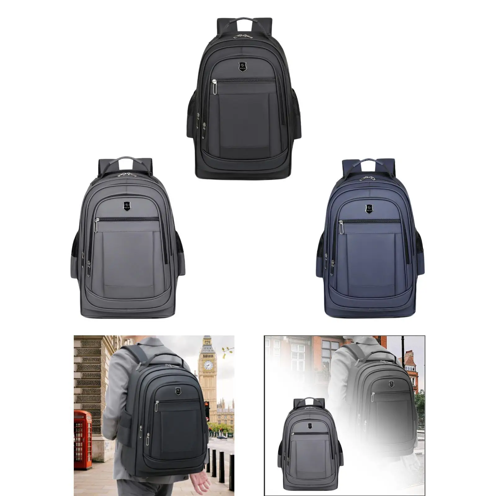 Mochila con ruedas para ordenador portátil con ruedas para el trabajo, negocios durante la noche