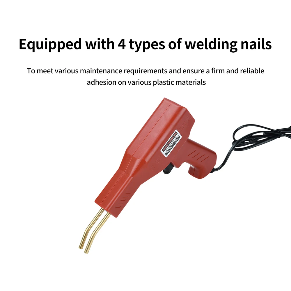 AC 110V/220V Welding Nail Gun Plastics Welder Handy Plastic Welder Hot Stapler Professional Net Nail Repair Accessorie Tool