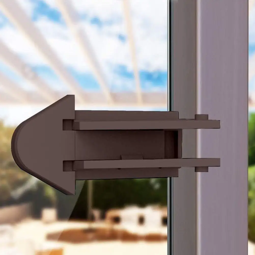 

Комплект из 4 замков для дверей и окон, защитное устройство для раздвижных дверей и шкафов, многоразовое, без сверления, простое в установке