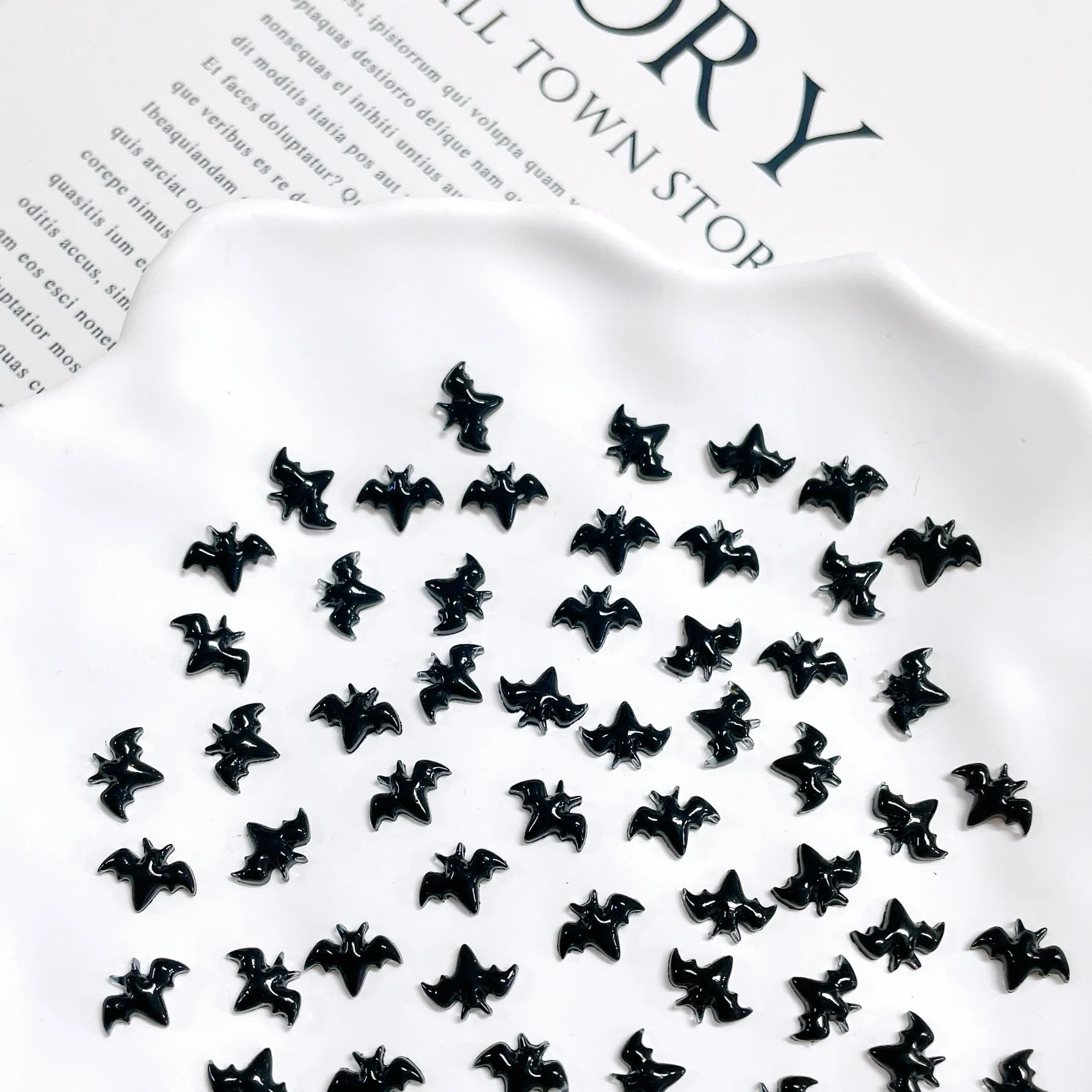 50 ชิ้น จี้ค้างคาวเรซินสีดำโทน - Resin Art Photo Frame บทวิจารณ์และราคา