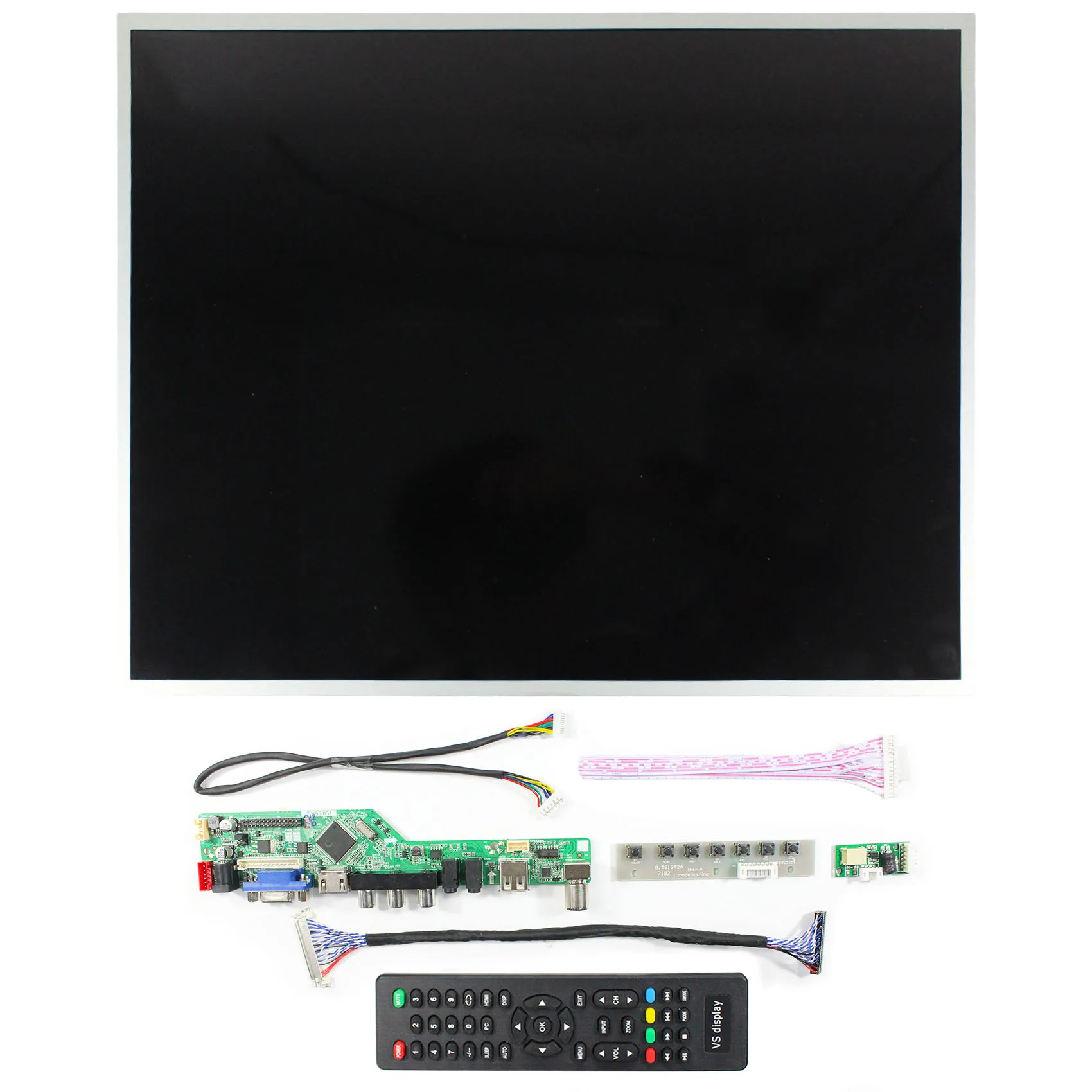 HD MI VGA AV USB RF LCD Controller Board 19 in LQ190E1LW61 1280X1024 LCD Scree