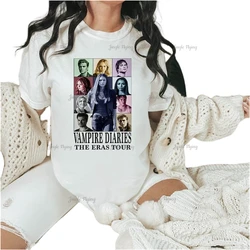 Vampire Diaries Print T-Shirt The Eras Tour Shirt Damon Salvatore Stephan Elena Print Era Tour Merch Gift Tshirt