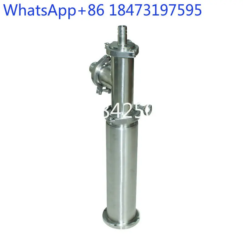 

Quantitative filling machine, three-way check valve, vertical feeder, piston cylinder with water inlet and outlet check valve