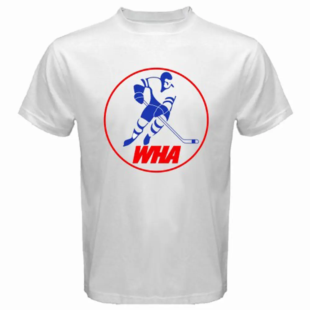 تي شيرت أبيض جديد للرجال من شركة WHA World Hockey Association مقاس S-5XL #1