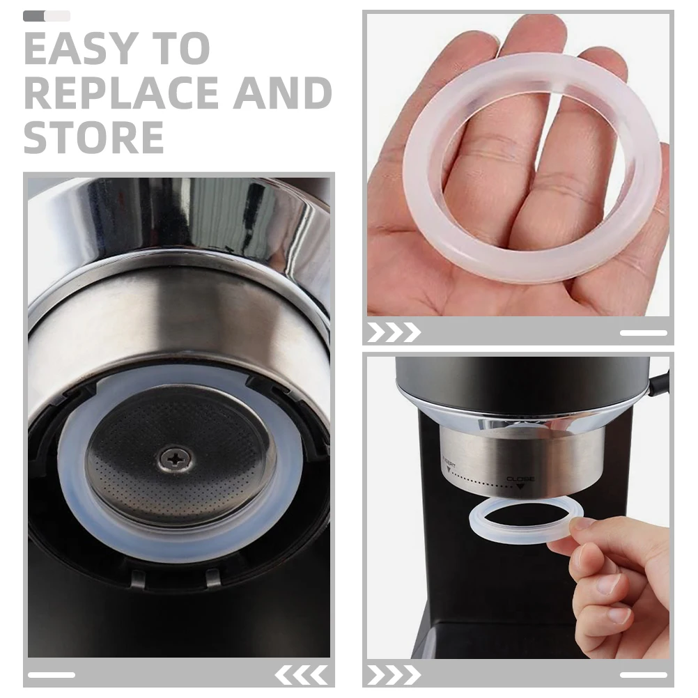 

Coffee Machine Ring Silicone Accessories Espresso Machine Accessories Airtight Steam Gasket For Brewing Heads Stable Durable